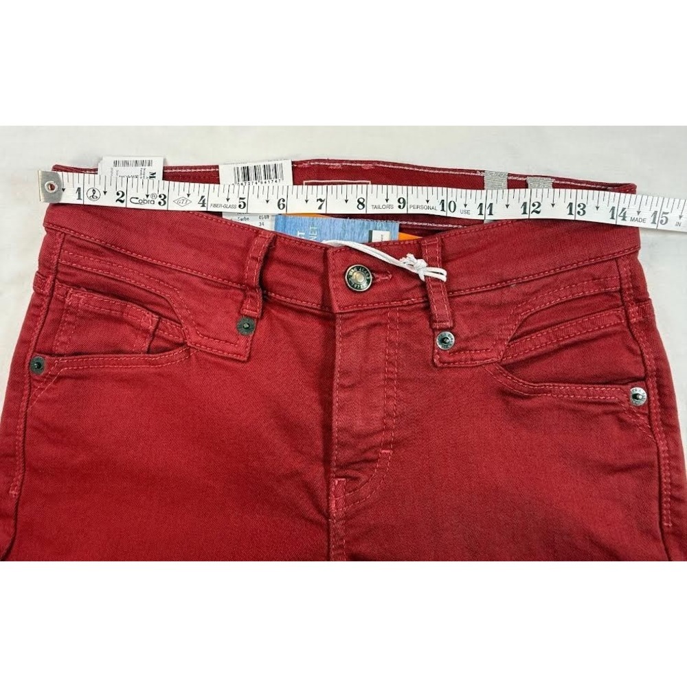 MAC Rich Jeans Womens 28x31 Red Straight Fit Slim Leg Stretch Casual NWT - Picture 8 of 11